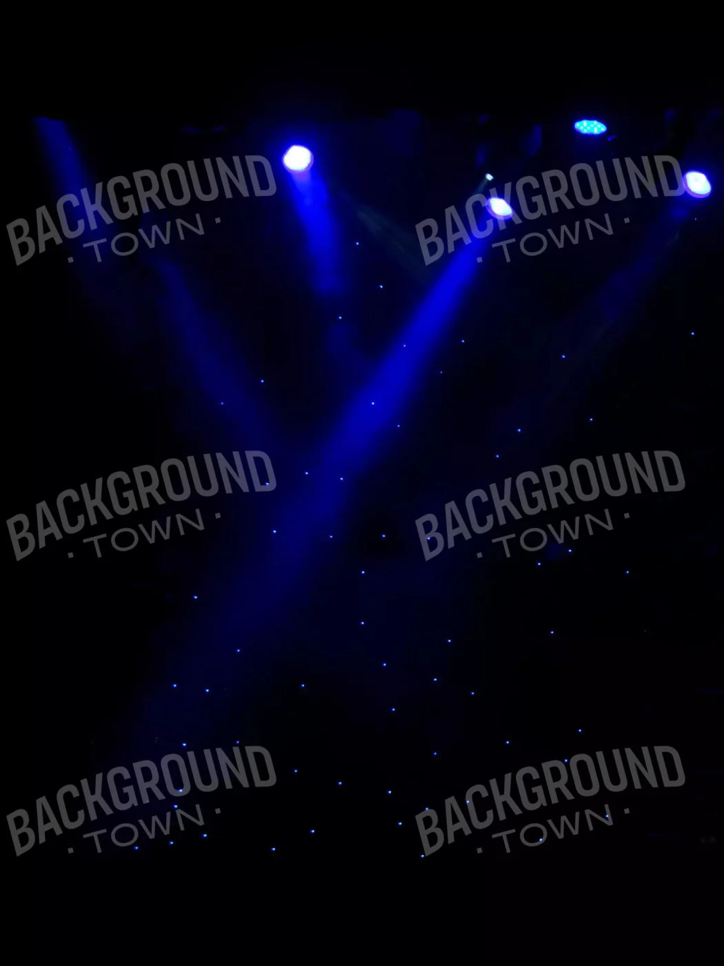 Blue Lights 8X10 Fleece ( 96 X 120 Inch ) Backdrop