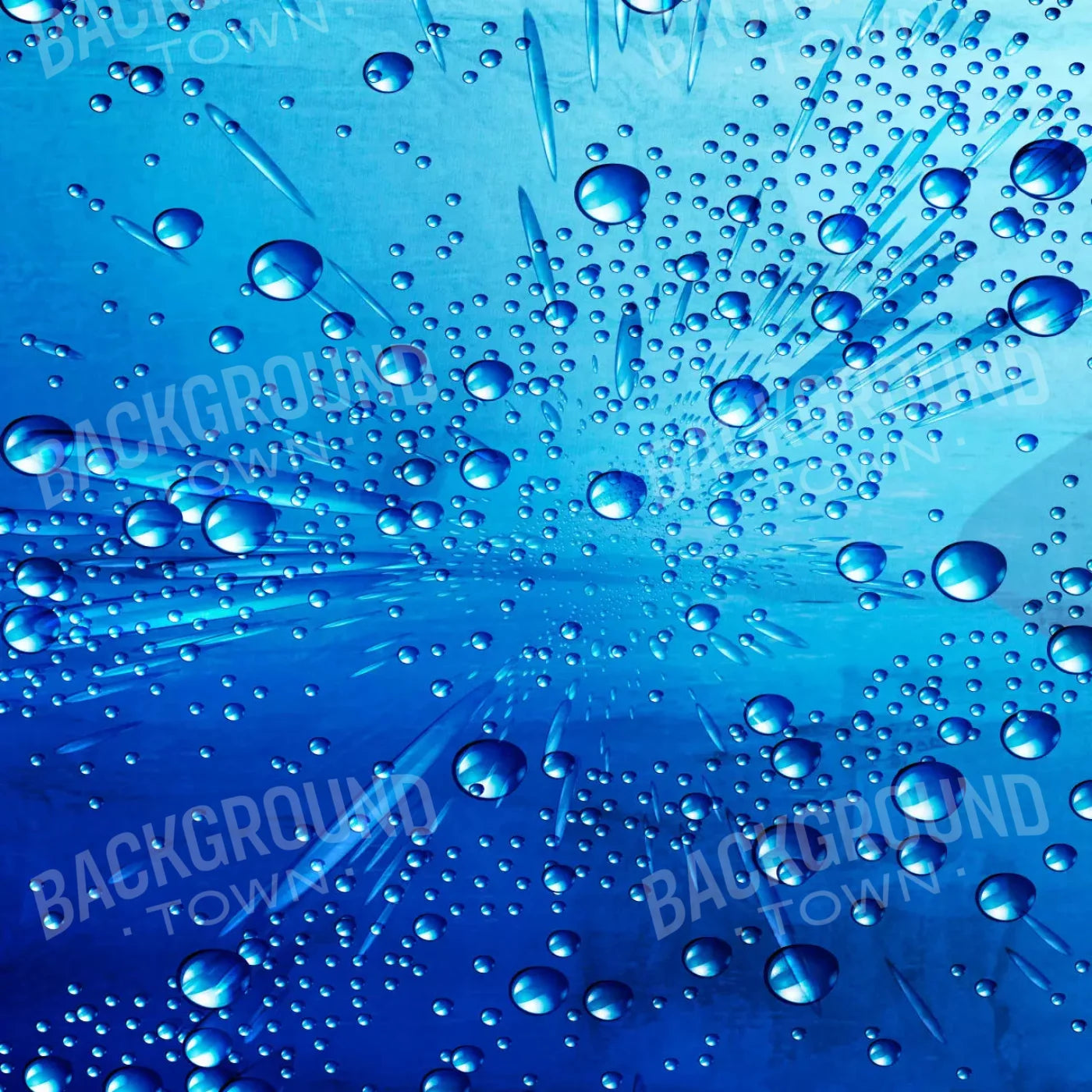 Blue Rain Bubbles 10X10 Ultracloth ( 120 X Inch ) Backdrop