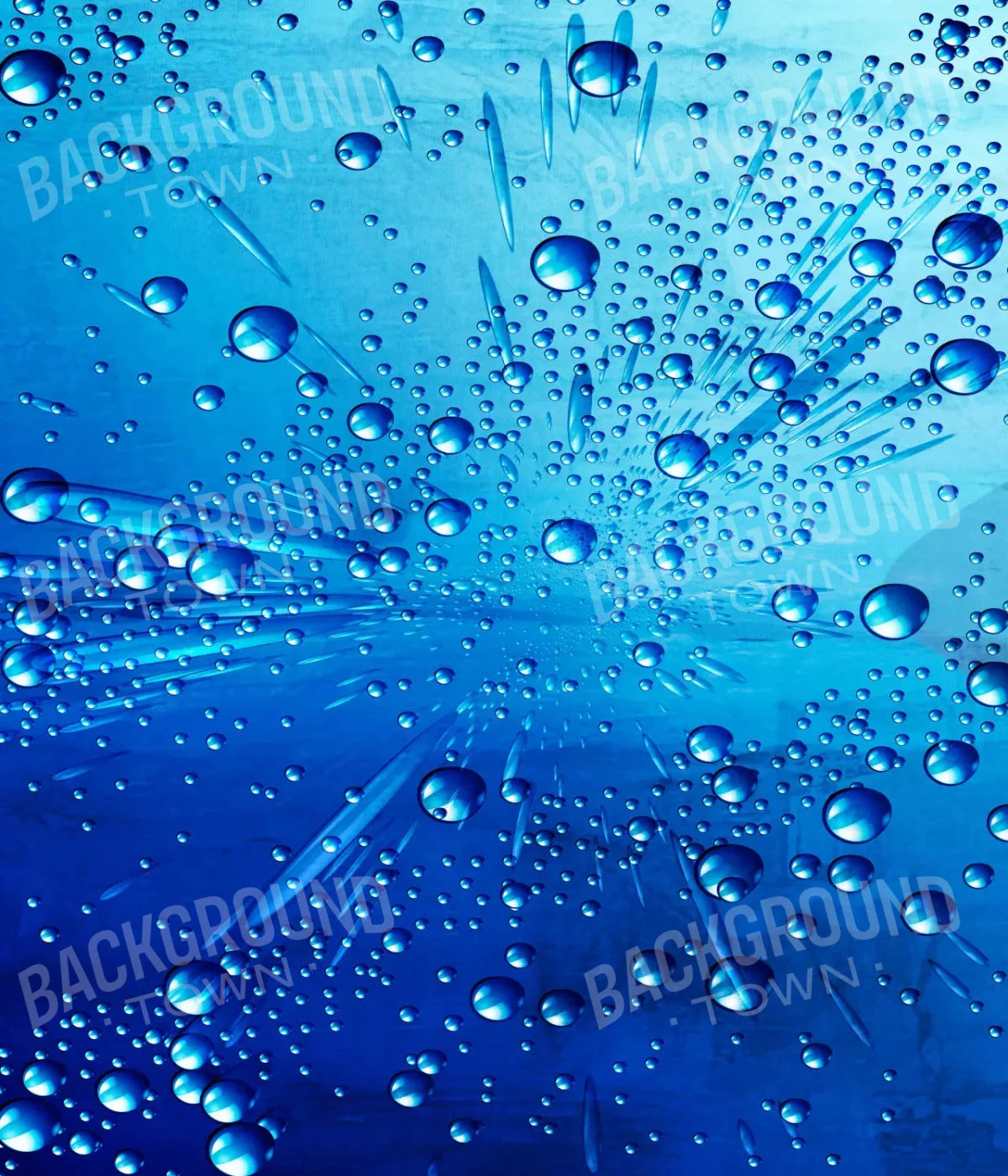 Blue Rain Bubbles 10X12 Ultracloth ( 120 X 144 Inch ) Backdrop