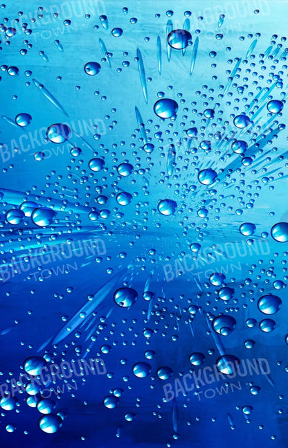 Blue Rain Bubbles 8X12 Ultracloth ( 96 X 144 Inch ) Backdrop