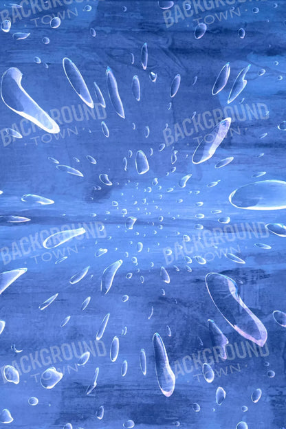 Blue Raindrops 5X8 Ultracloth ( 60 X 96 Inch ) Backdrop