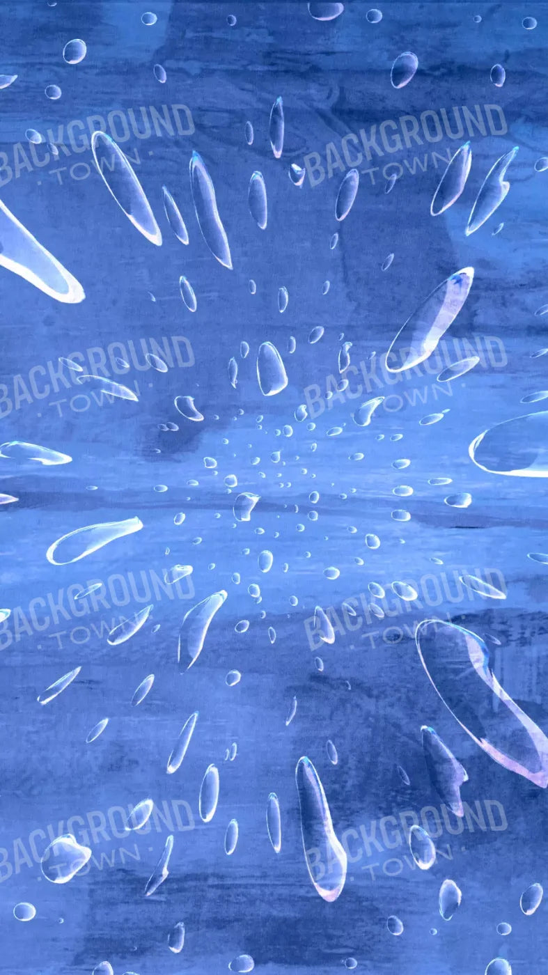 Blue Raindrops 8X14 Ultracloth ( 96 X 168 Inch ) Backdrop