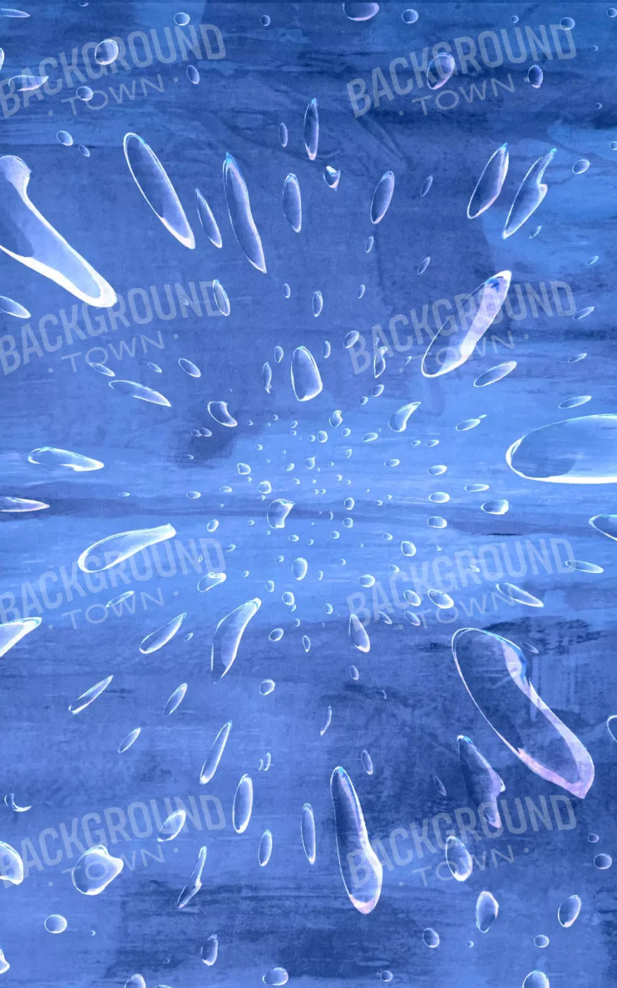 Blue Raindrops 9X14 Ultracloth ( 108 X 168 Inch ) Backdrop