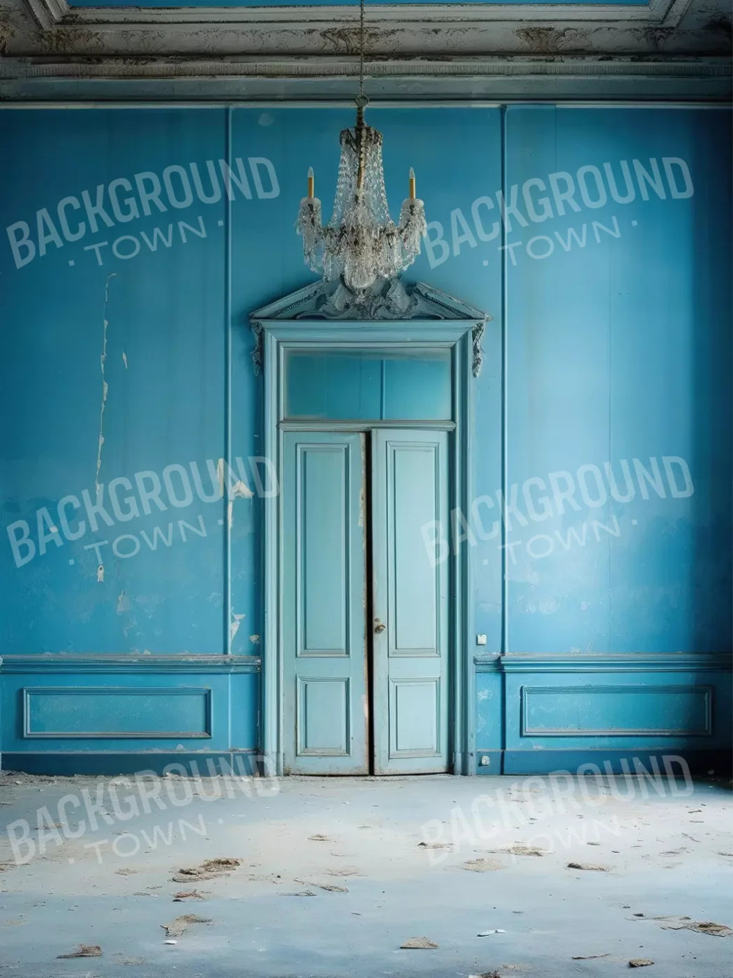Blue Room 5X68 Fleece ( 60 X 80 Inch ) Backdrop