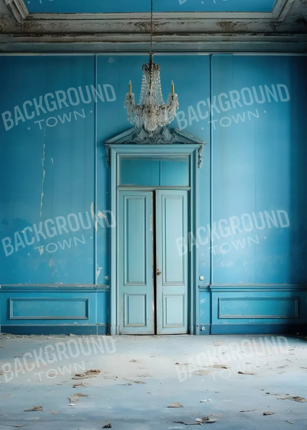 Blue Room 5X7 Ultracloth ( 60 X 84 Inch ) Backdrop