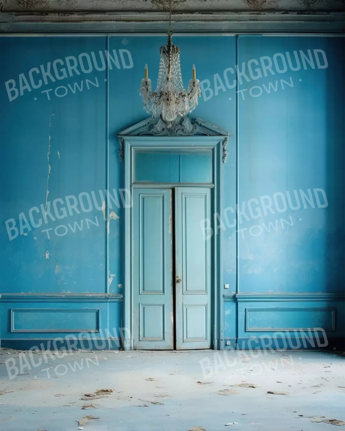 Blue Room 8X10 Fleece ( 96 X 120 Inch ) Backdrop