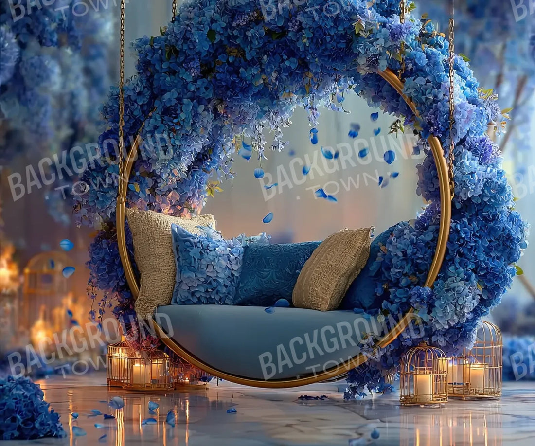 Blue Swing For Two 5’x4’2 Fleece (60 x 50 inch) Backdrop