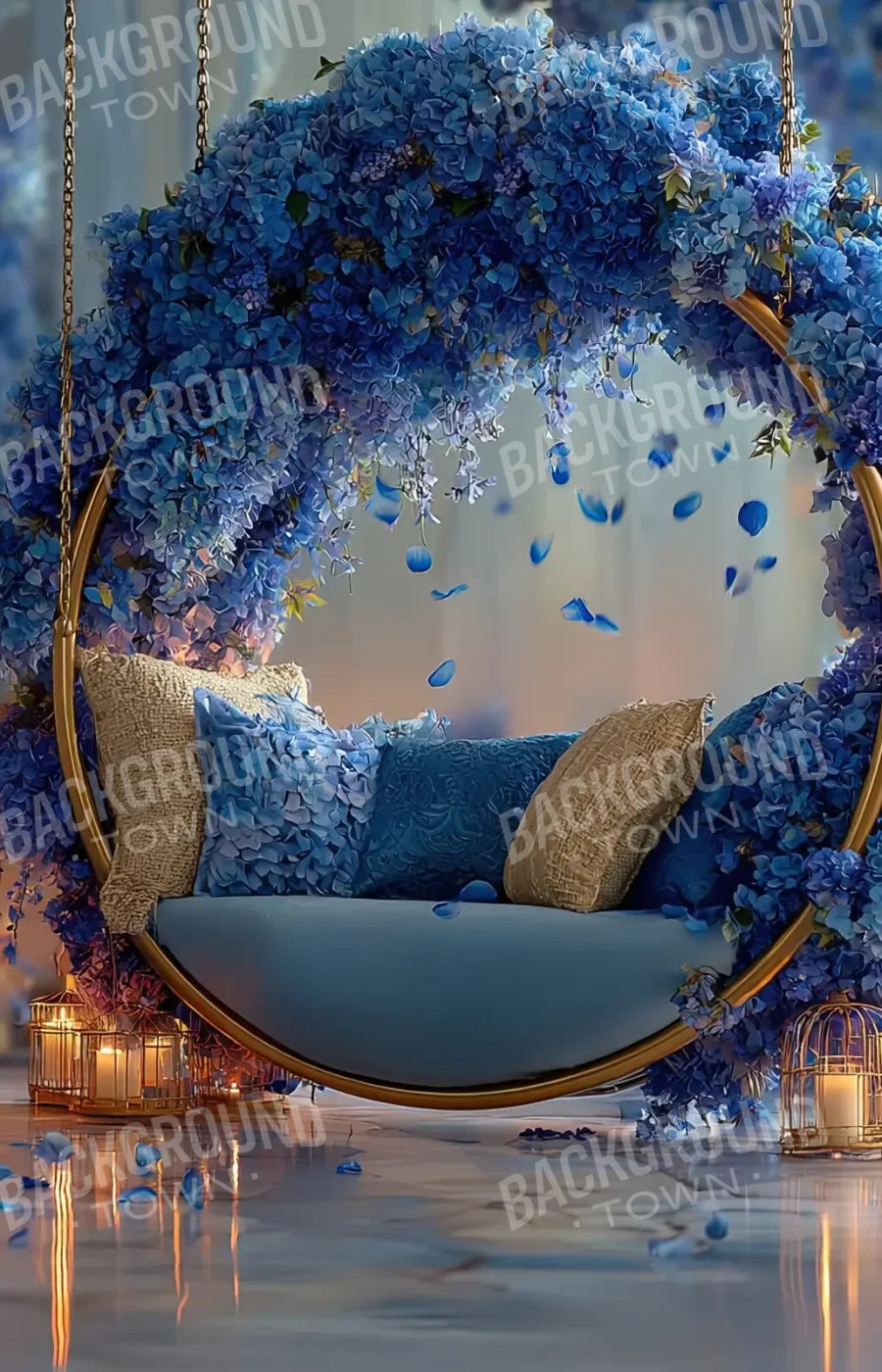 Blue Swing For Two 9’x14’ UltraCloth (108 x 168 inch) Backdrop