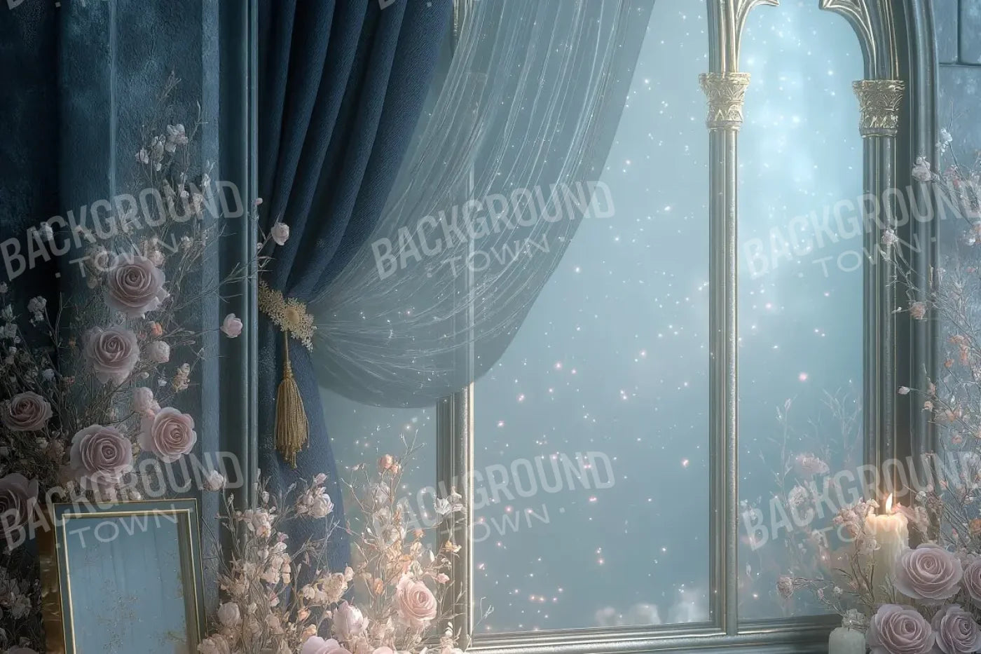 Blue Window 12’x8’ UltraCloth (144 x 96 inch) Backdrop