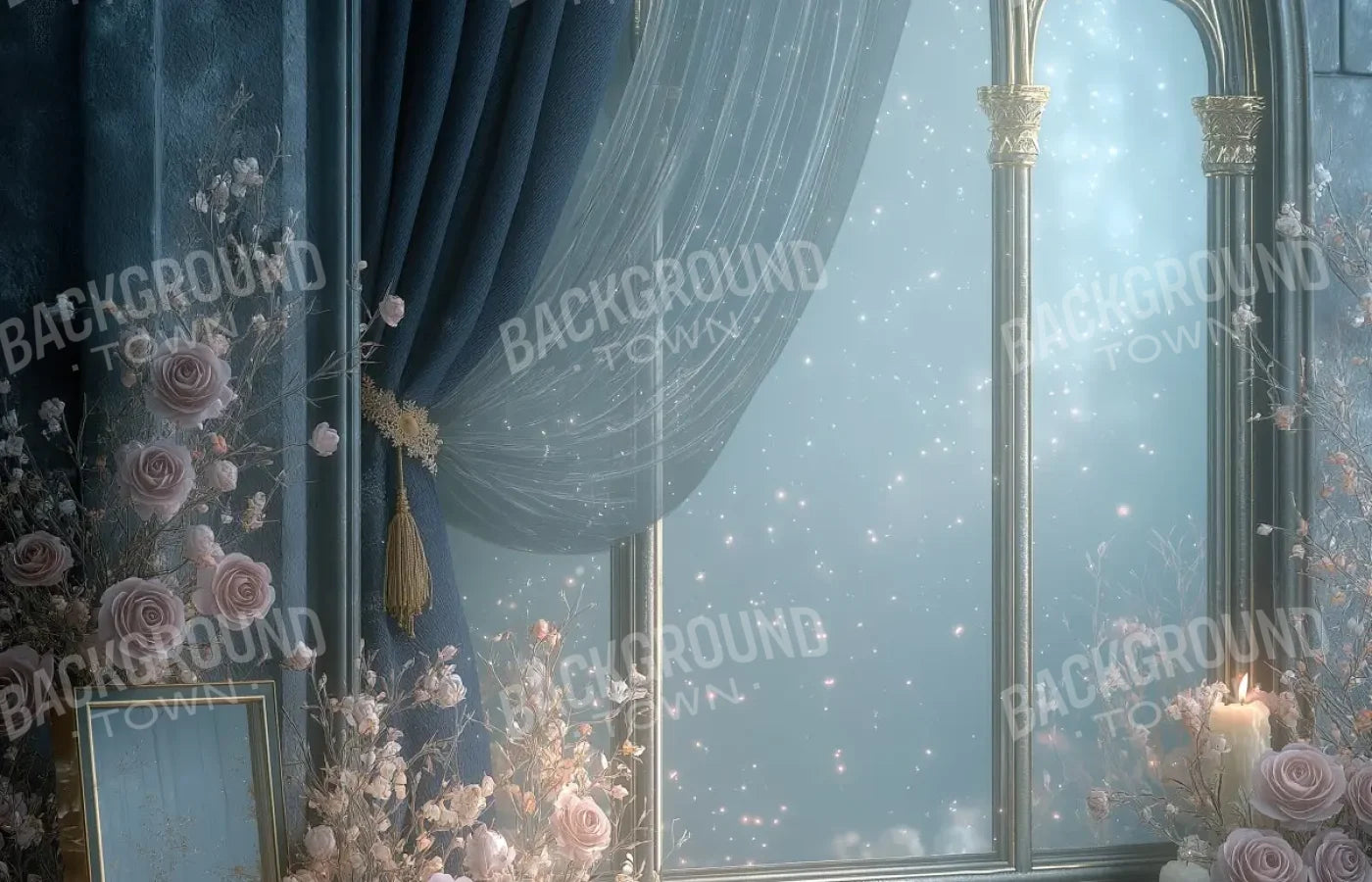 Blue Window 14’x9’ UltraCloth (168 x 108 inch) Backdrop