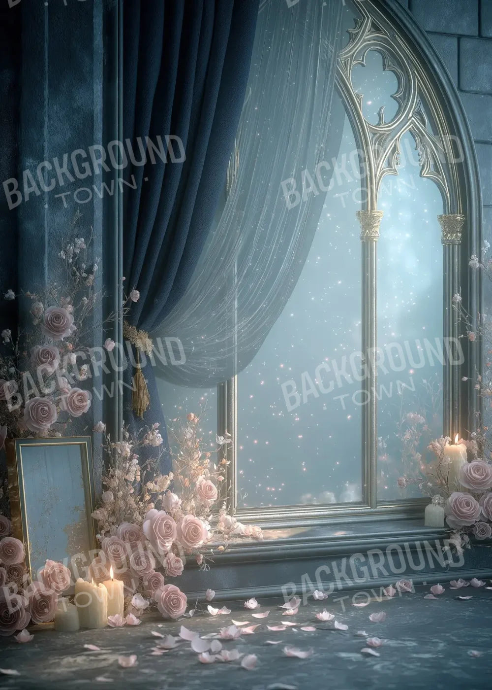 Blue Window 5’x7’ UltraCloth (60 x 84 inch) Backdrop