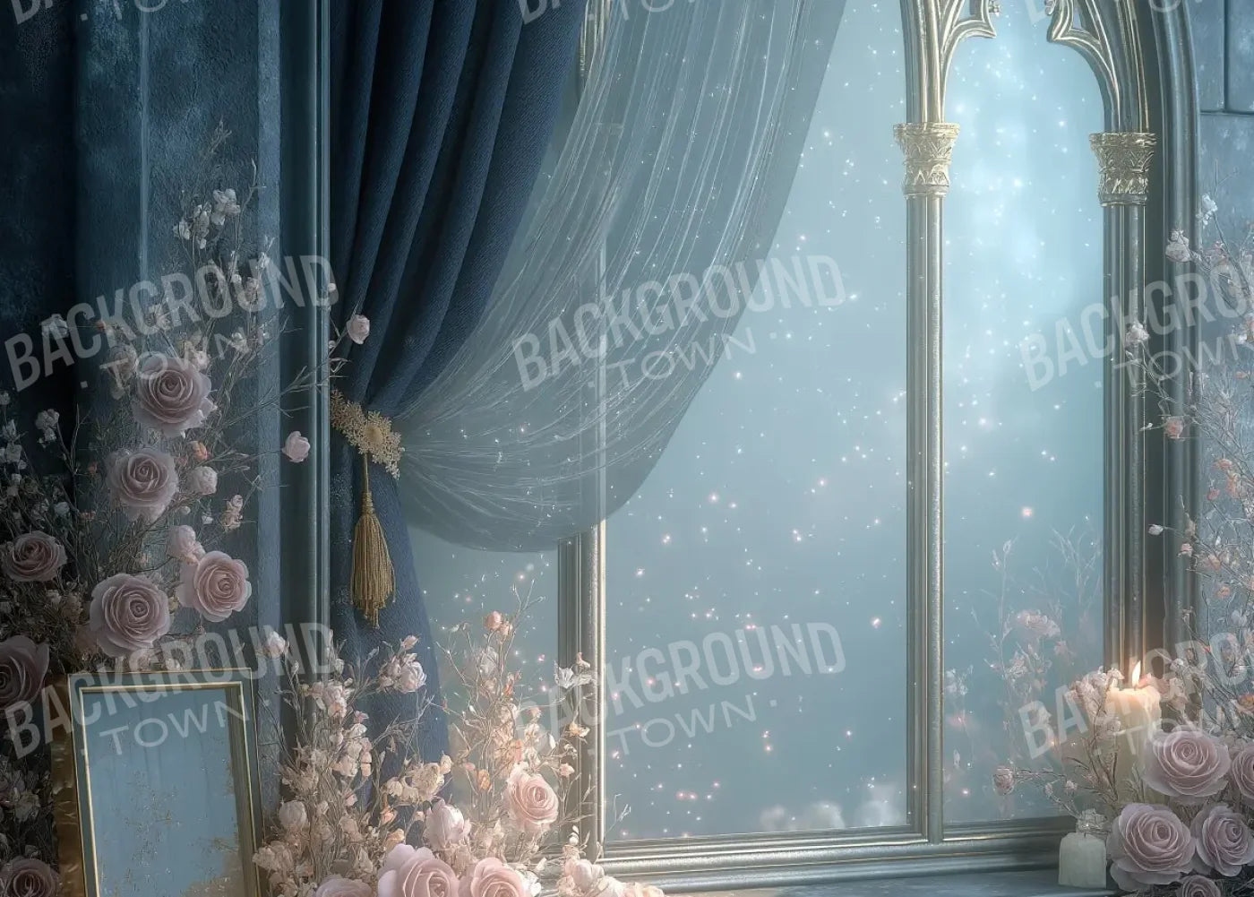 Blue Window 7’x5’ UltraCloth (84 x 60 inch) Backdrop