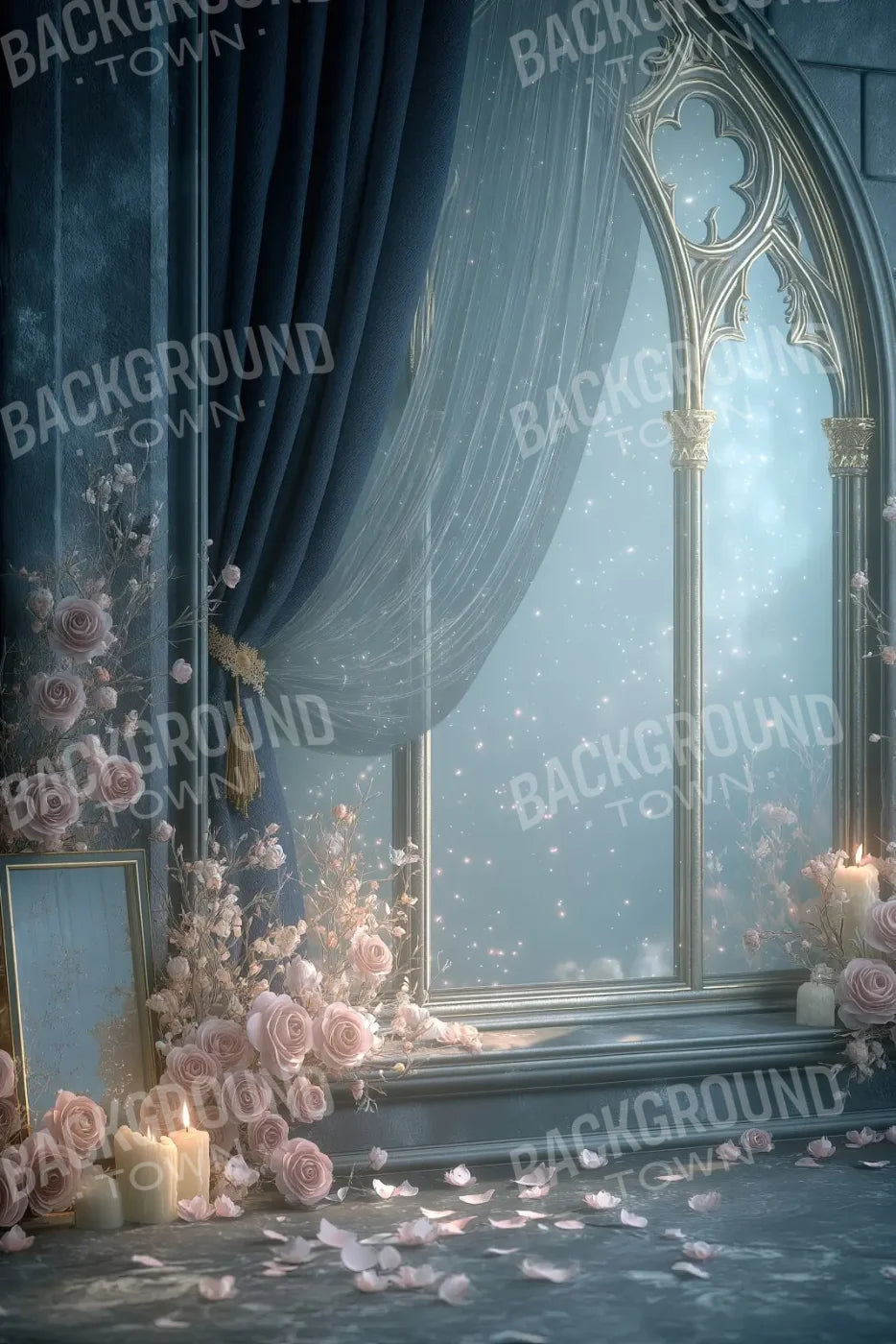 Blue Window 8’x12’ UltraCloth (96 x 144 inch) Backdrop