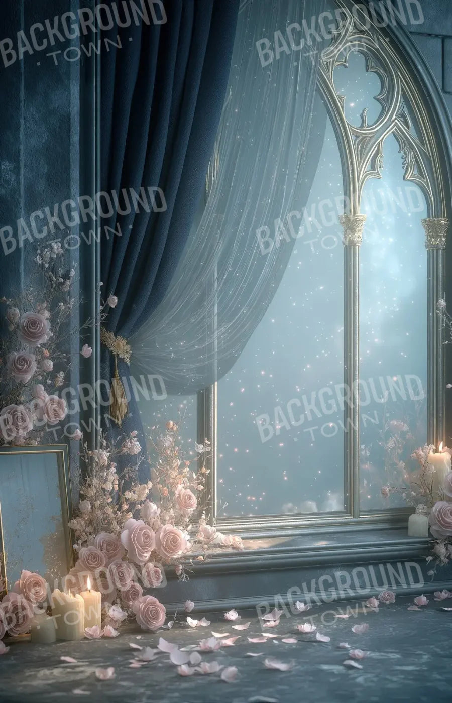 Blue Window 9’x14’ UltraCloth (108 x 168 inch) Backdrop