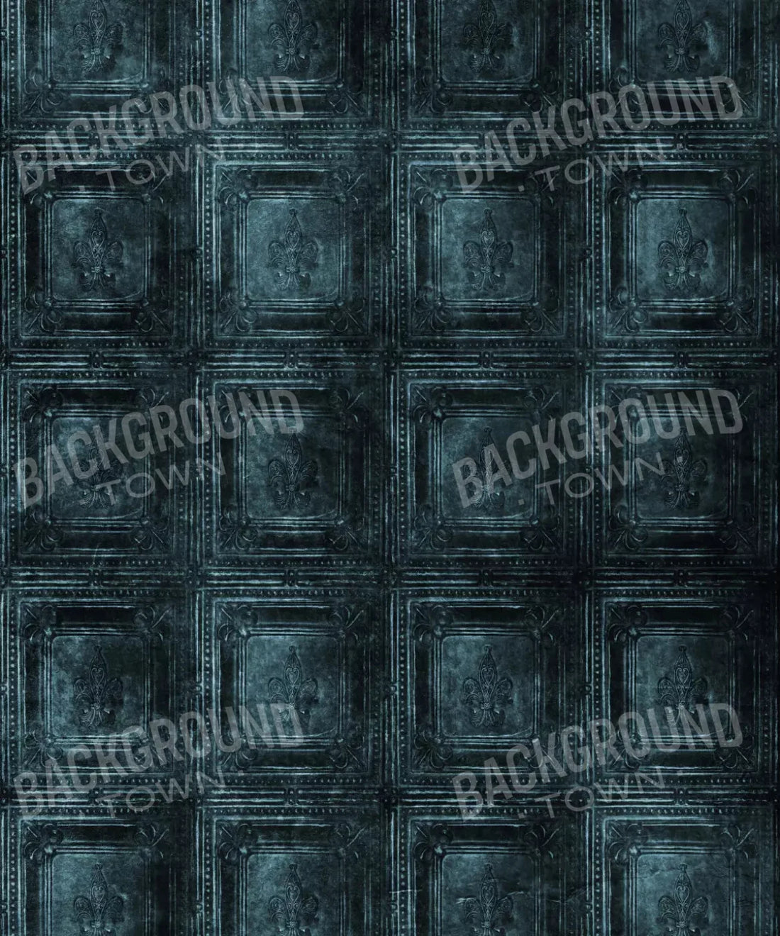 Blue Steel and Metal Backdrop for Photography