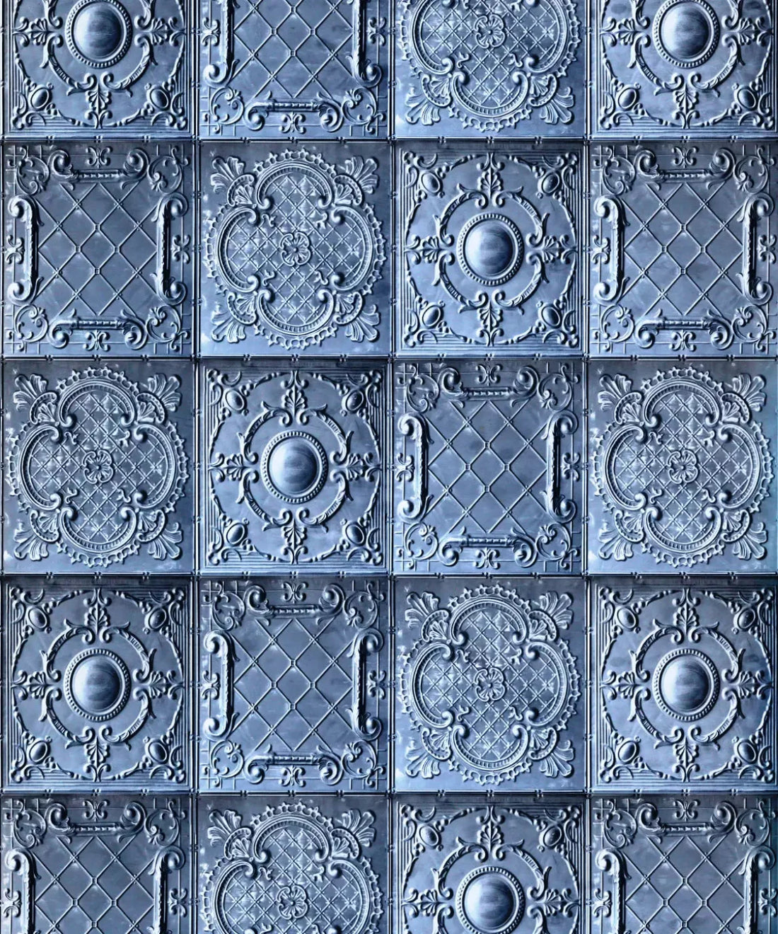 Blue Steel and Metal Backdrop for Photography