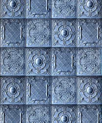 Blue Steel and Metal Backdrop for Photography