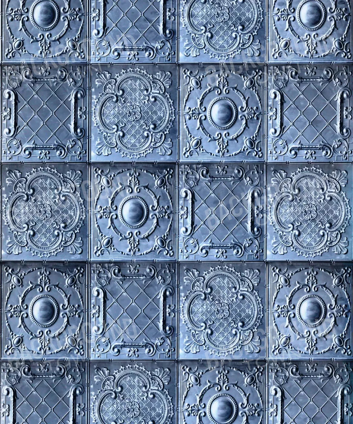 Blue Steel and Metal Backdrop for Photography