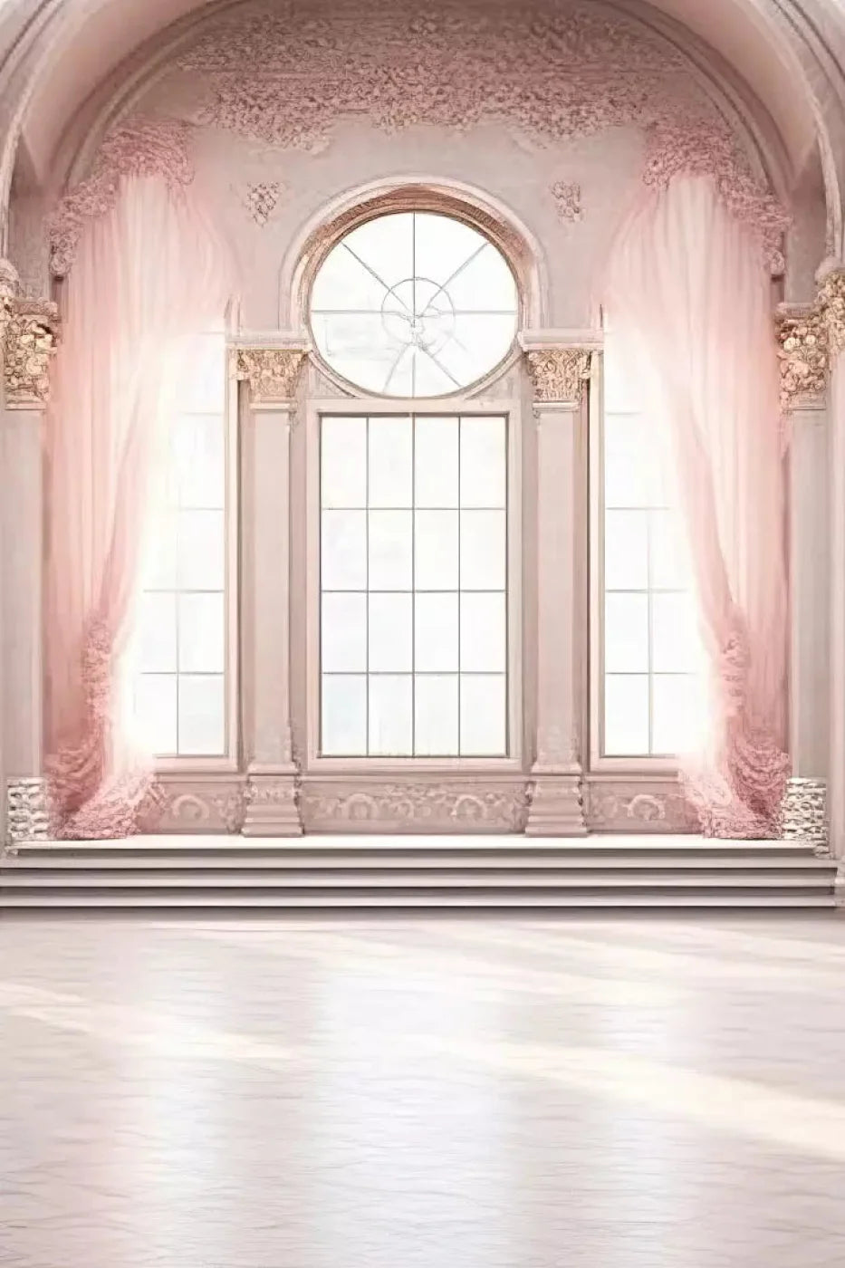 Ballroom In Pink Backdrop