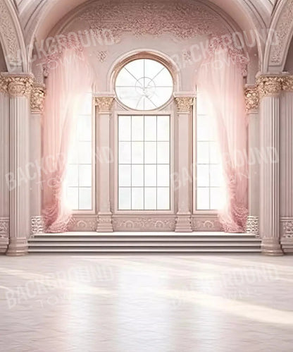 Elegant Ballroom in Pink Backdrop for Photography