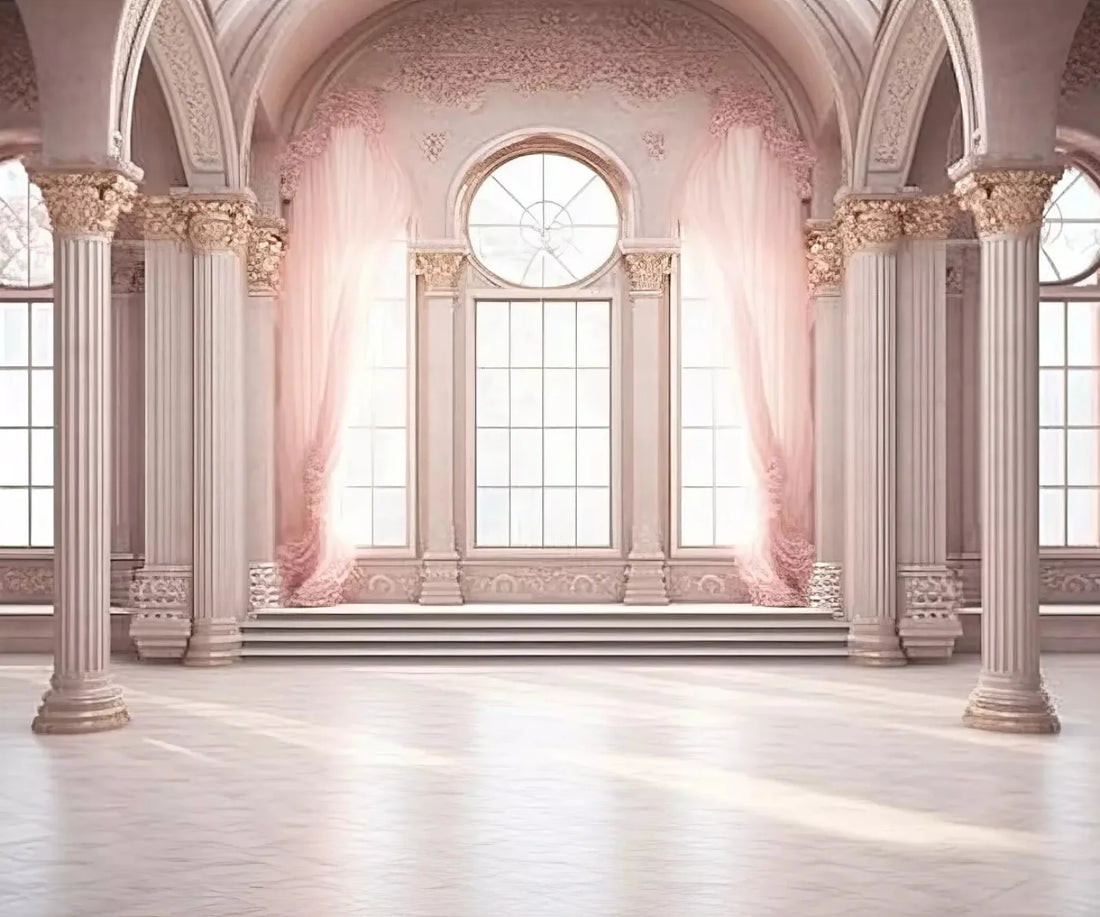 Ballroom In Pink Backdrop