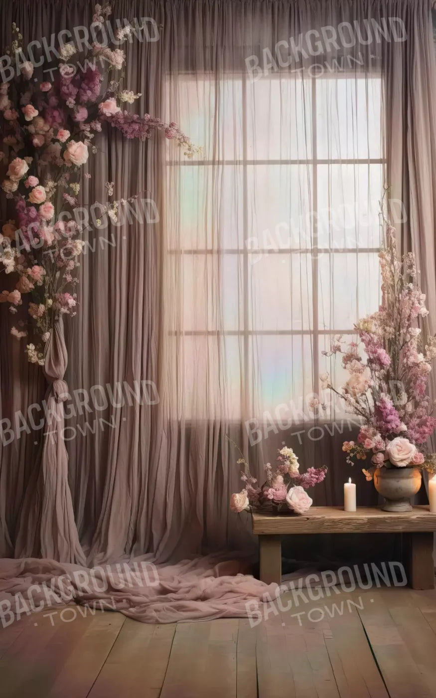 Lavender Blush Chiffon 9X14 Ultracloth ( 108 X 168 Inch ) Backdrop