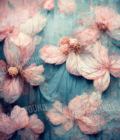 Blush Flowers 10X12 Ultracloth ( 120 X 144 Inch ) Backdrop