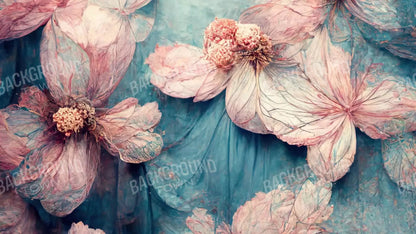 Blush Flowers 14X8 Ultracloth ( 168 X 96 Inch ) Backdrop