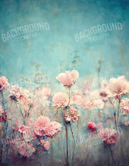 Blush Meadow 6X8 Fleece ( 72 X 96 Inch ) Backdrop
