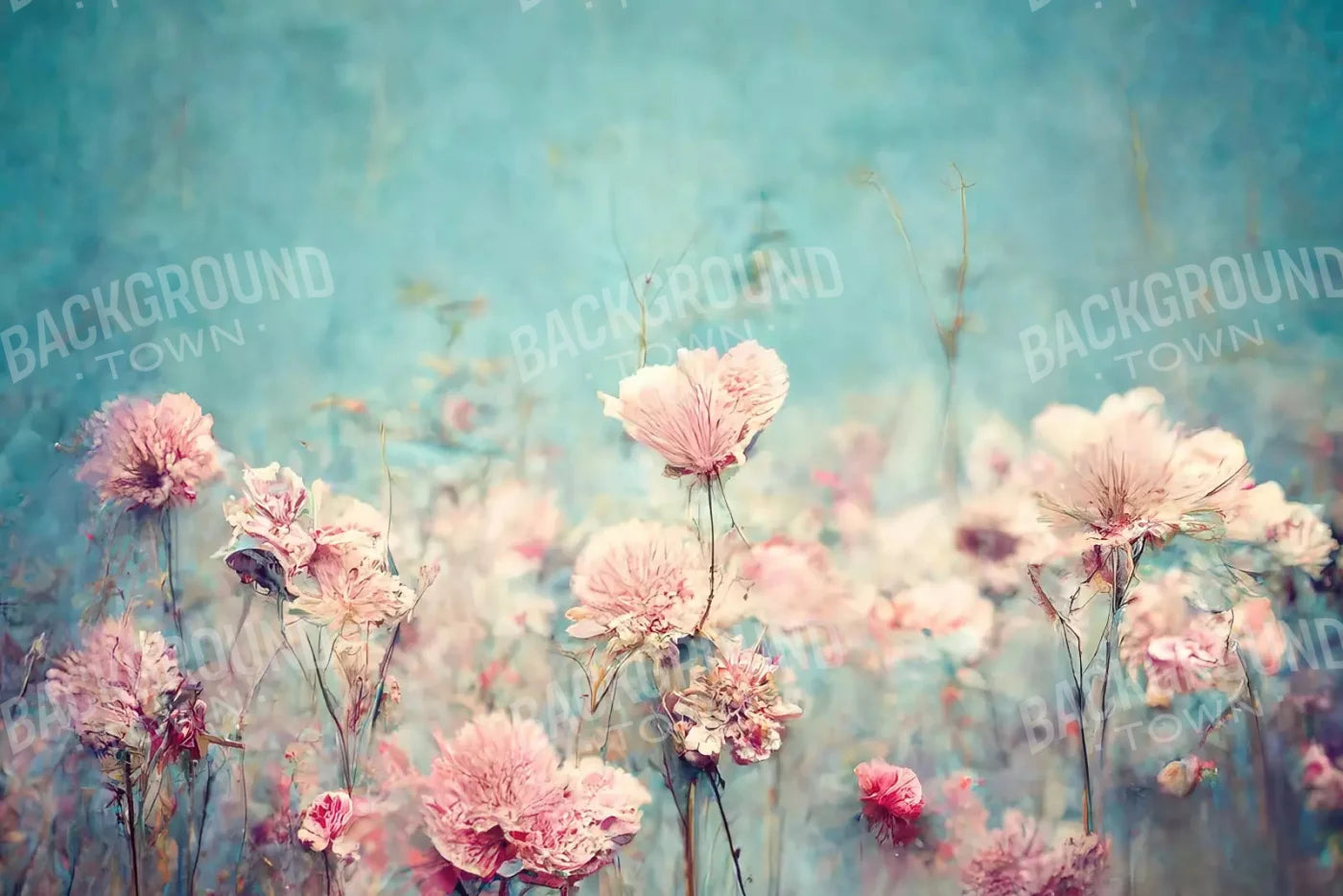 Blush Meadow 8X5 Ultracloth ( 96 X 60 Inch ) Backdrop