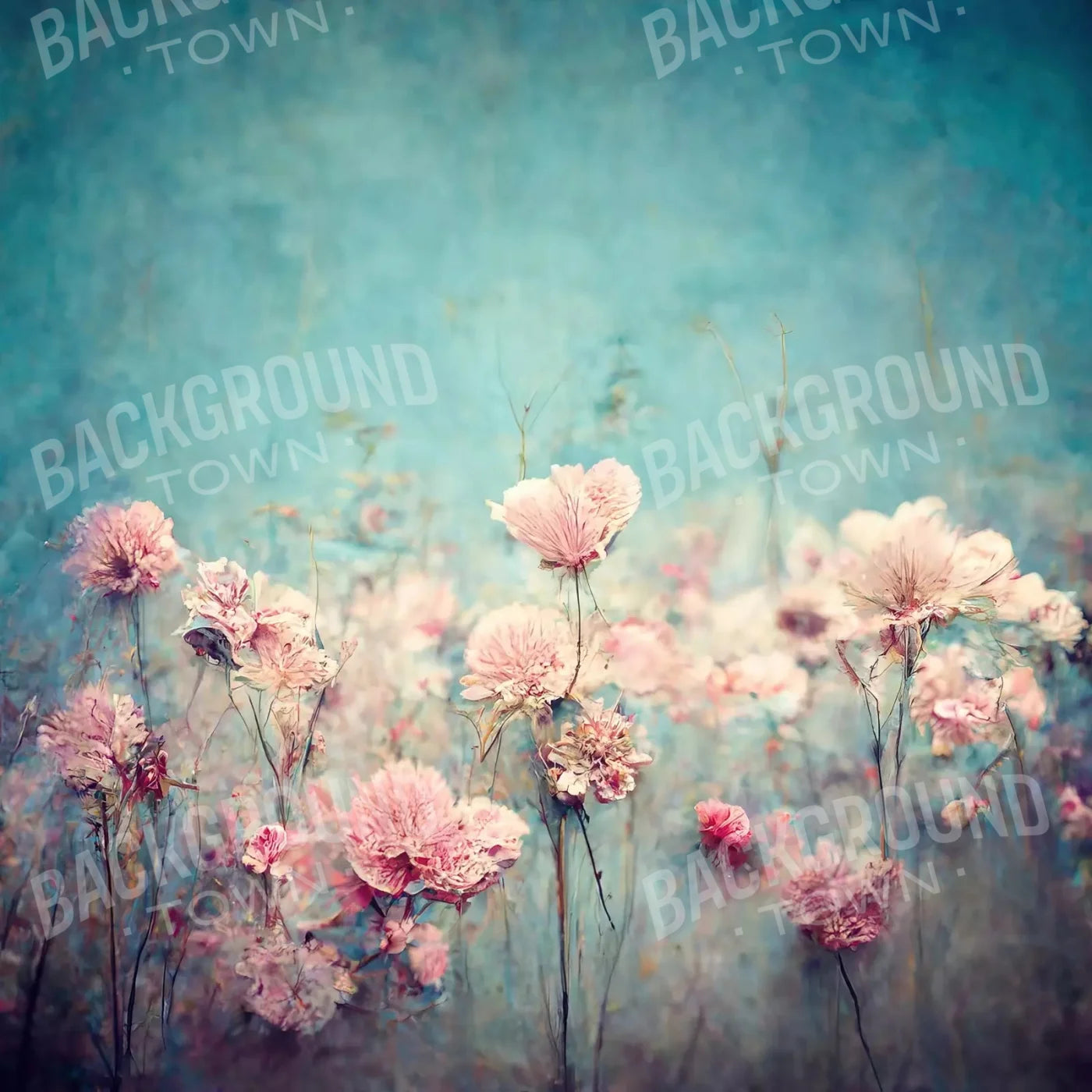 Blush Meadow 8X8 Fleece ( 96 X Inch ) Backdrop