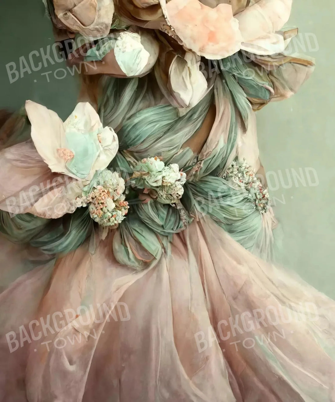 Pink Floral Backdrop for Photography