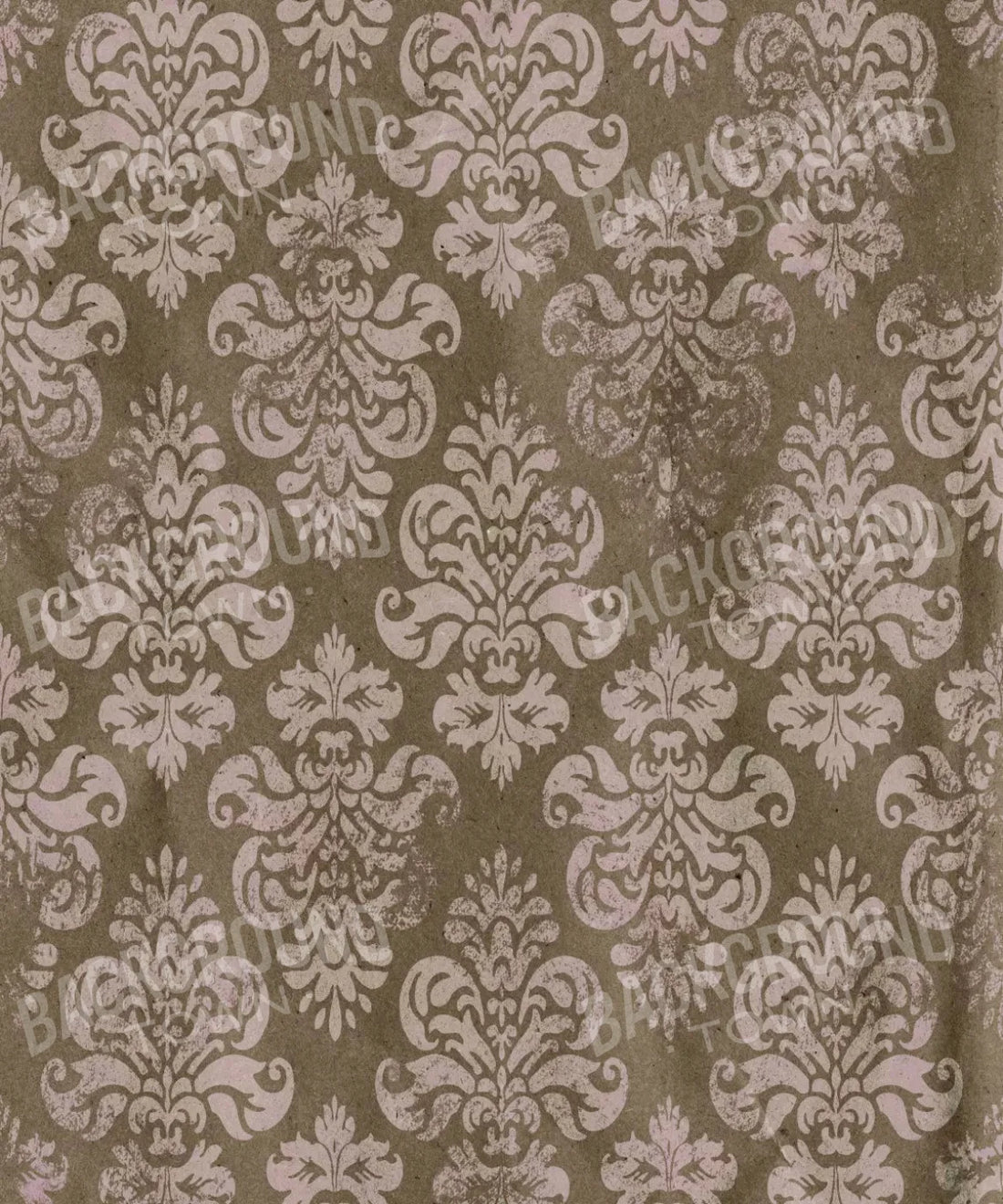 Brown Damask Backdrop for Photography