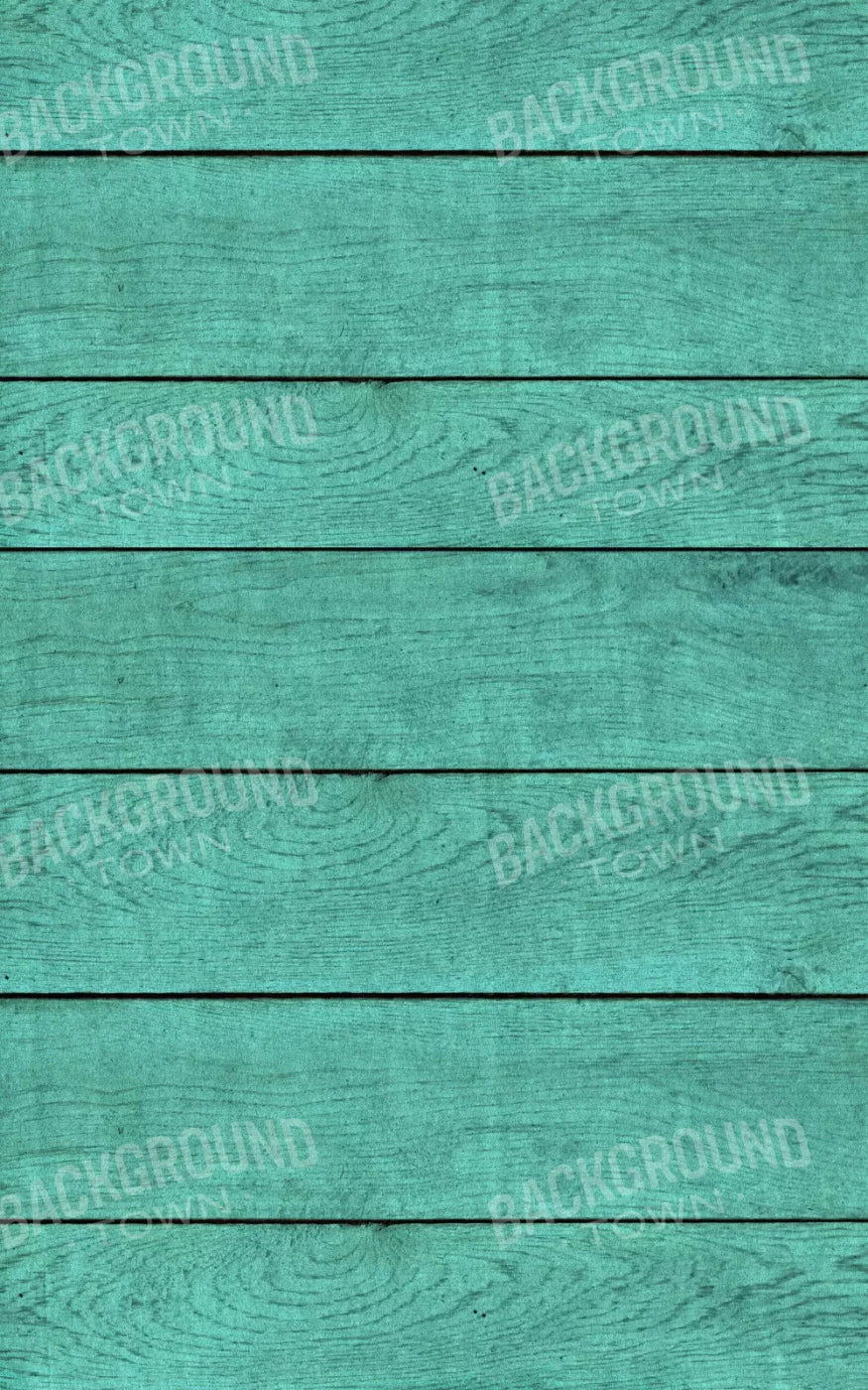 Boarded Teal 9X14 Ultracloth ( 108 X 168 Inch ) Backdrop