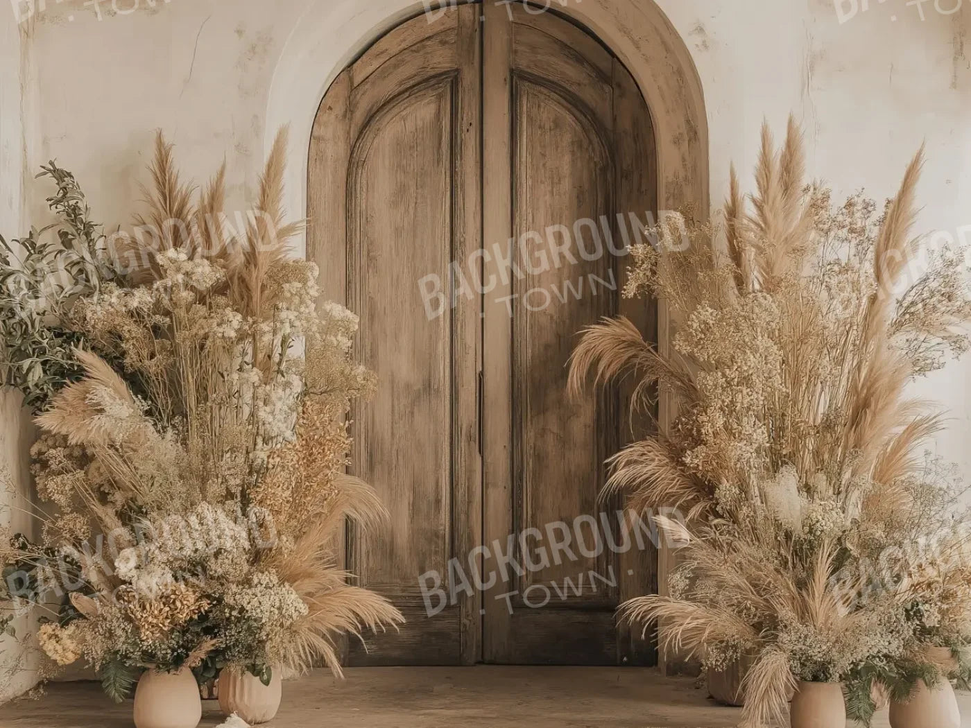 Boho Arch Doorway 6’8x5’ Fleece (80 x 60 inch) Backdrop