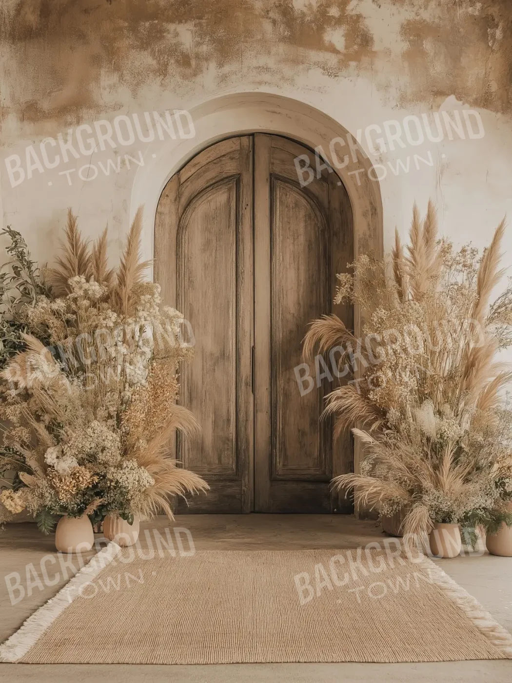 Boho Arch Doorway 6’x8’ Fleece (72 x 96 inch) Backdrop
