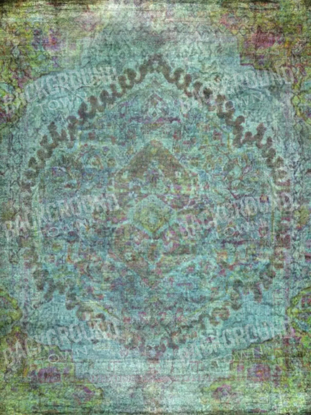Boho Blues 5X68 Fleece ( 60 X 80 Inch ) Backdrop