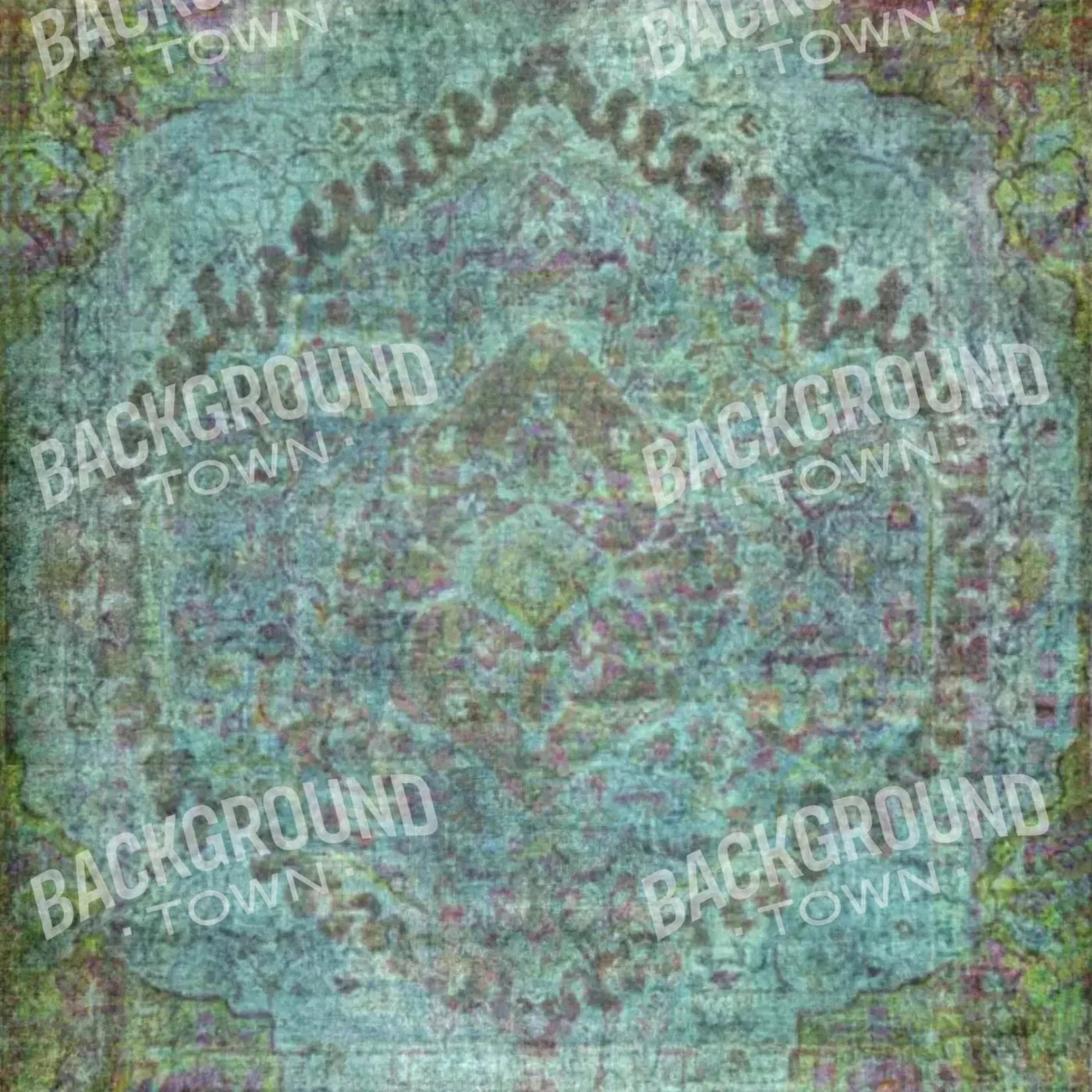 Boho Blues Rubbermat Floor 5X5 ( 60 X Inch )