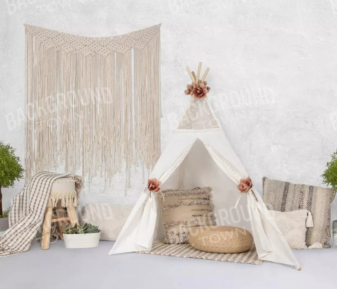 Boho Hideaway 12X10 Ultracloth ( 144 X 120 Inch ) Backdrop