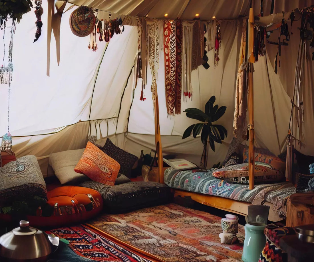 Boho Hut 5X42 Fleece ( 60 X 50 Inch ) Backdrop