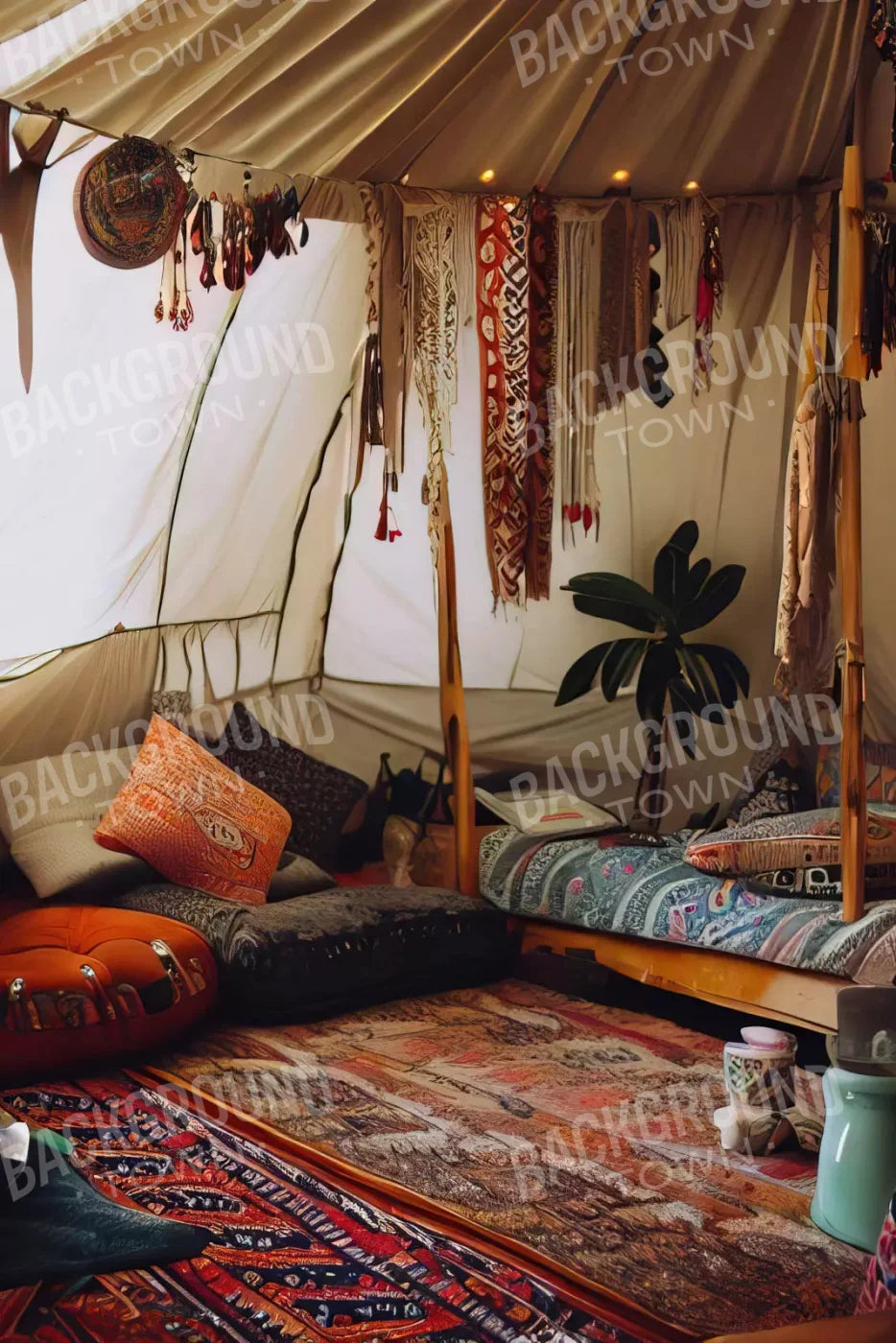 Boho Hut 5X8 Ultracloth ( 60 X 96 Inch ) Backdrop