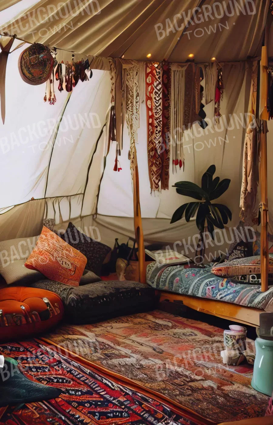 Boho Hut 8X12 Ultracloth ( 96 X 144 Inch ) Backdrop