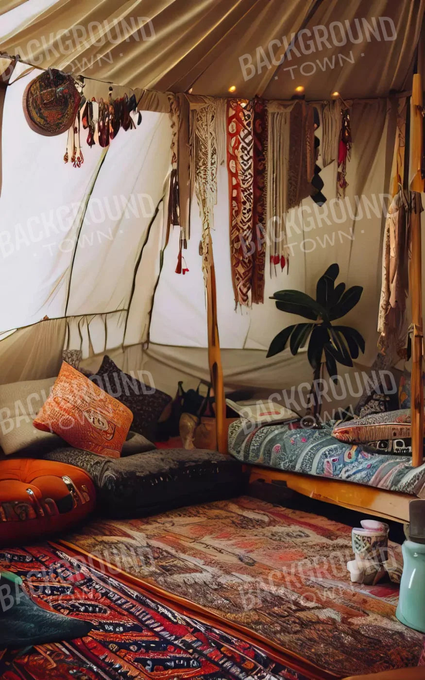 Boho Hut 9X14 Ultracloth ( 108 X 168 Inch ) Backdrop