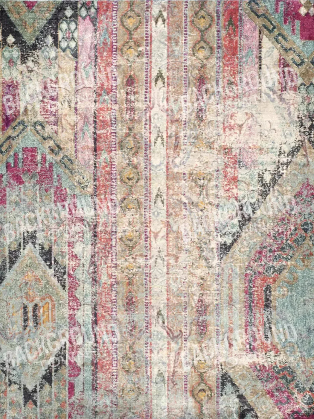 Boho Multi Rubbermat Floor 5X7 ( 60 X 84 Inch )