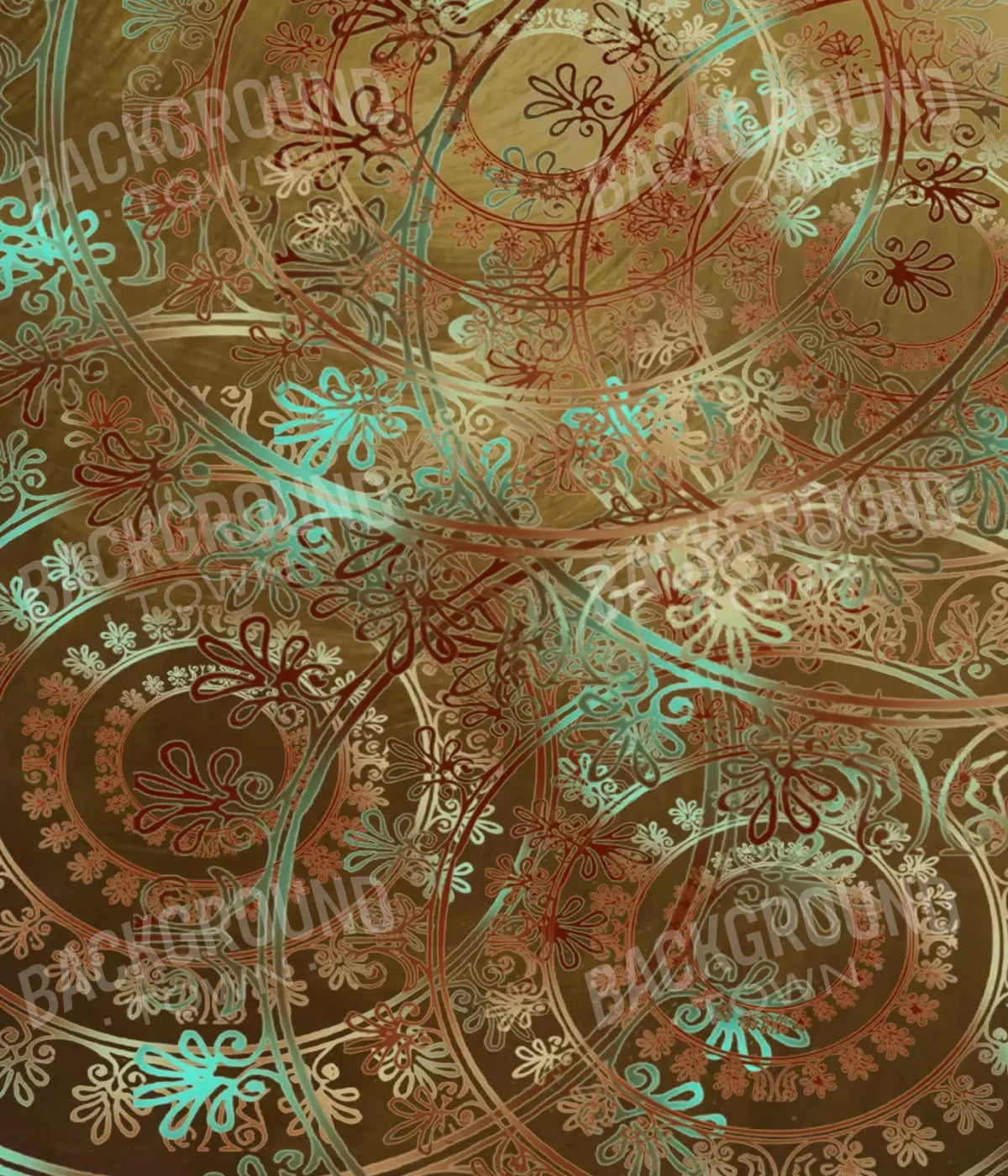 Boho Pinwheels 10X12 Ultracloth ( 120 X 144 Inch ) Backdrop