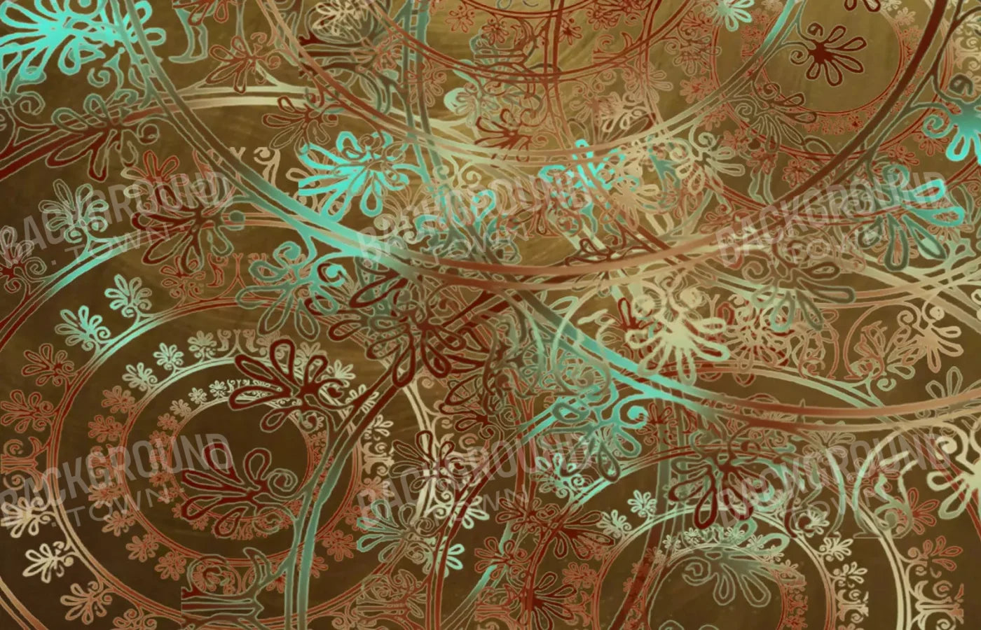 Boho Pinwheels 12X8 Ultracloth ( 144 X 96 Inch ) Backdrop