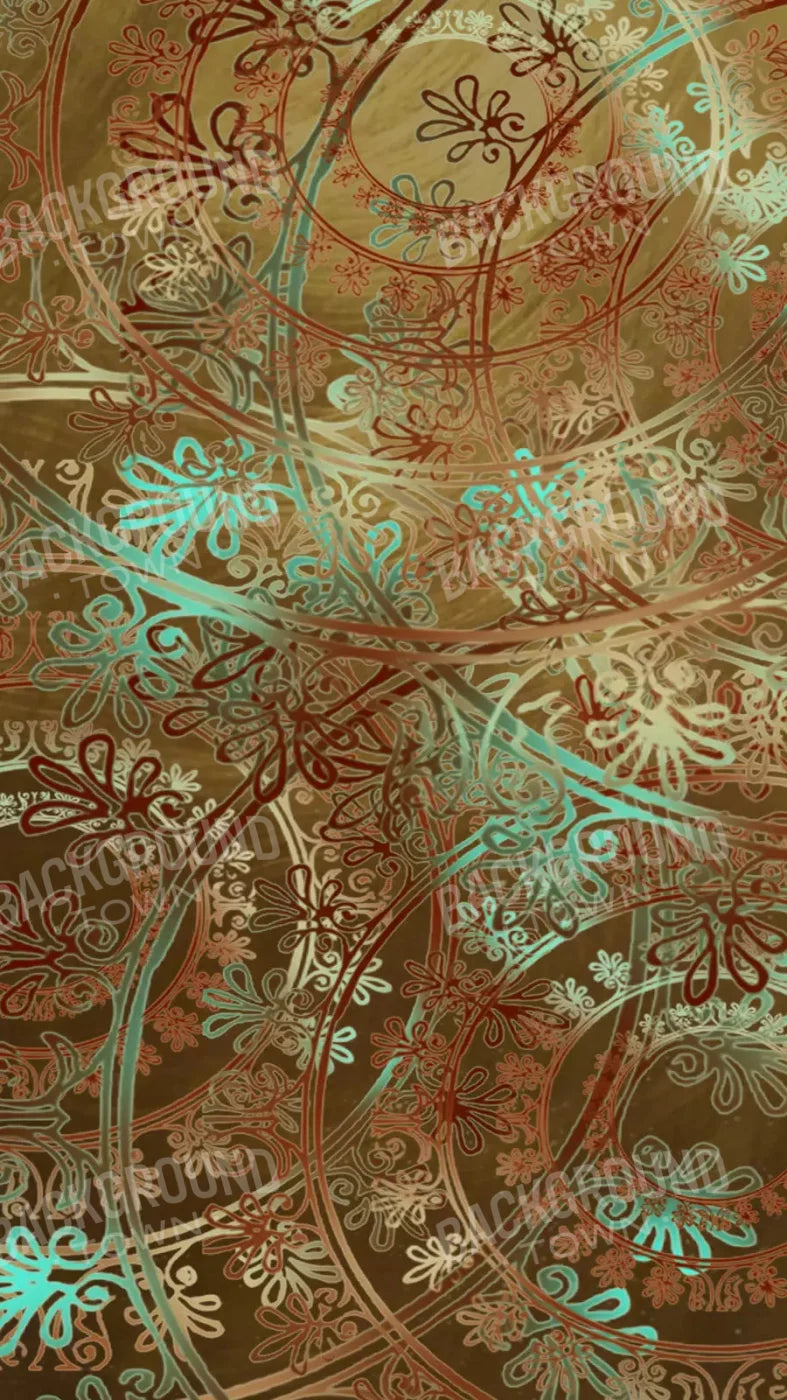 Boho Pinwheels 8X14 Ultracloth ( 96 X 168 Inch ) Backdrop