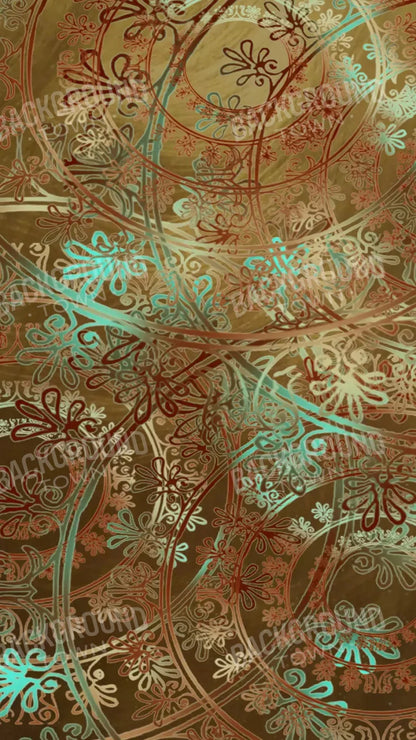 Boho Pinwheels 8X14 Ultracloth ( 96 X 168 Inch ) Backdrop