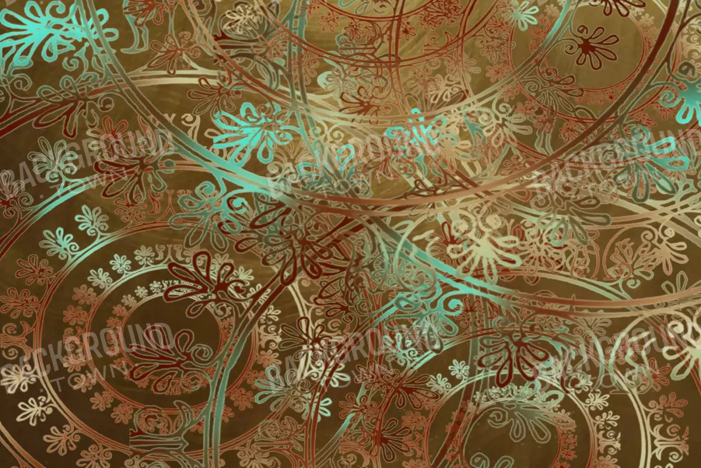 Boho Pinwheels 8X5 Ultracloth ( 96 X 60 Inch ) Backdrop