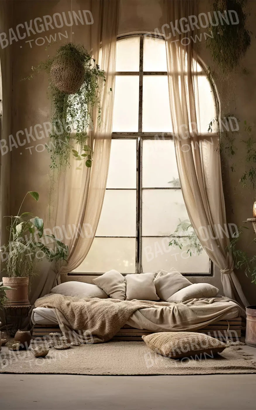 Boho Room I 10’X16’ Ultracloth (120 X 192 Inch) Backdrop